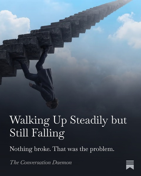 Walking Up Steadily but Still Falling